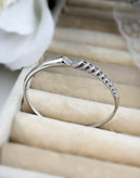 دستبند النگویی جواهری نقره ای