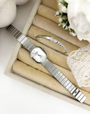 ساعت استیل بند کرکره ای زنانه