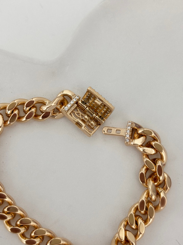 دستبند طرح طلا لوکس زنانه