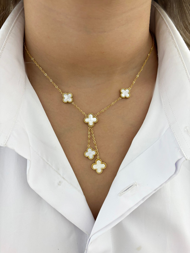 گردبند طرح جدید ونکلیف سفید