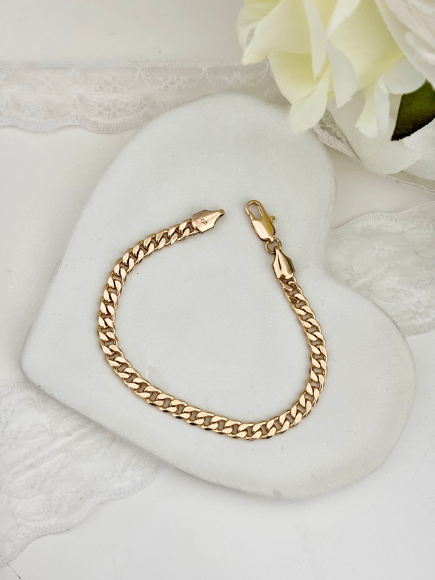 دستبند ظریف طرح طلا زنانه