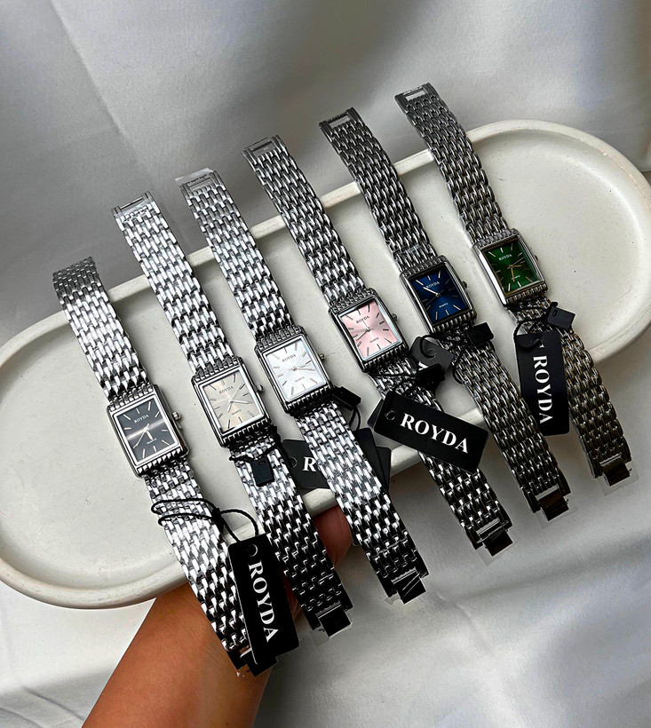 ساعت صفحه صورتی استیل دخترانه