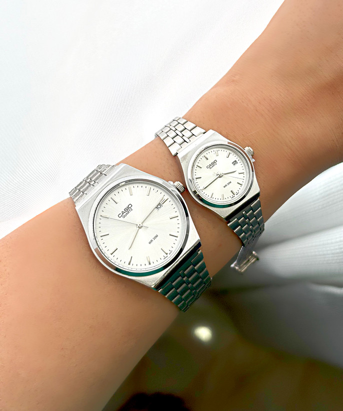 ست ساعت زنانه و مردانه کاسیو سیلور