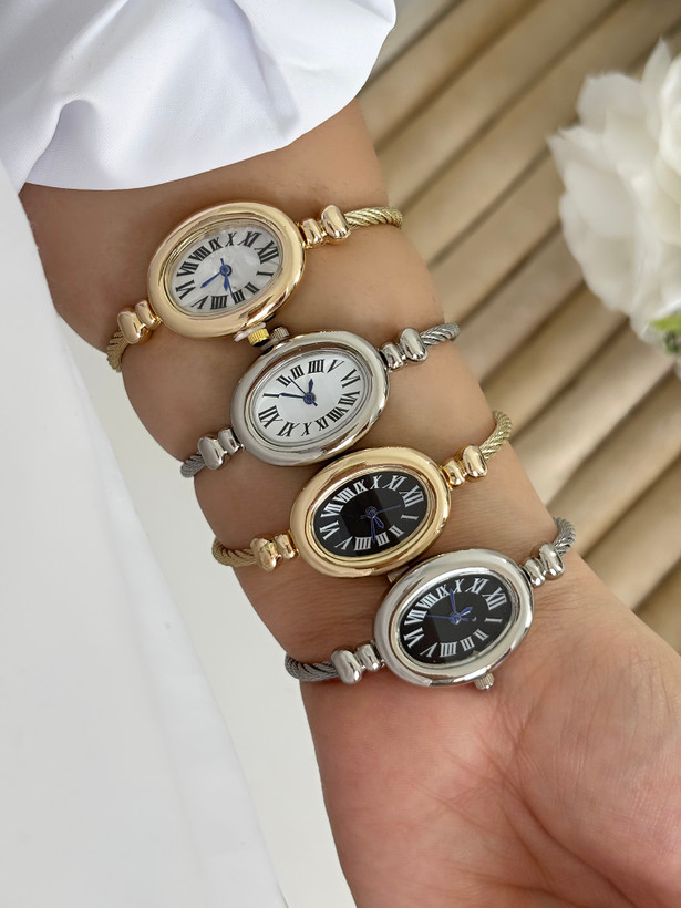 بنگل ساعت بیضی زنانه