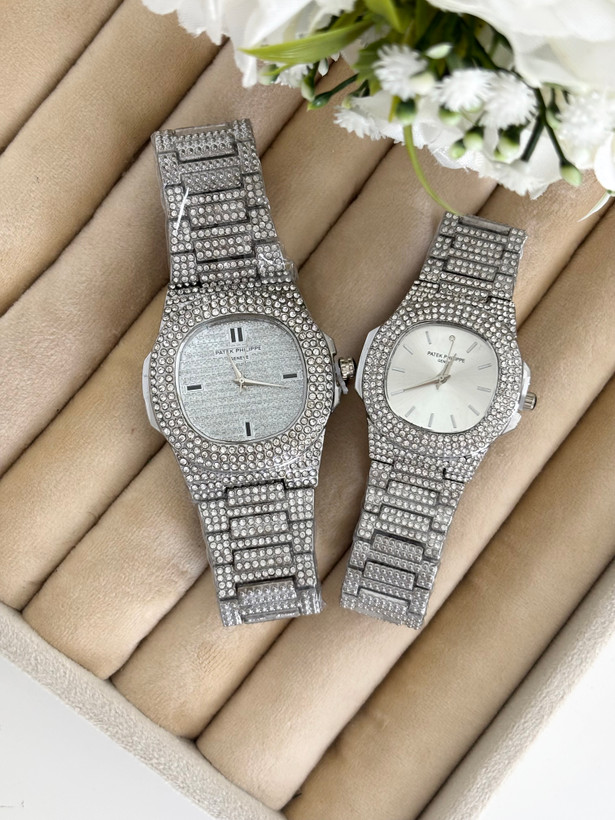 ساعت پتک فیلیپ استیل تمام نگین