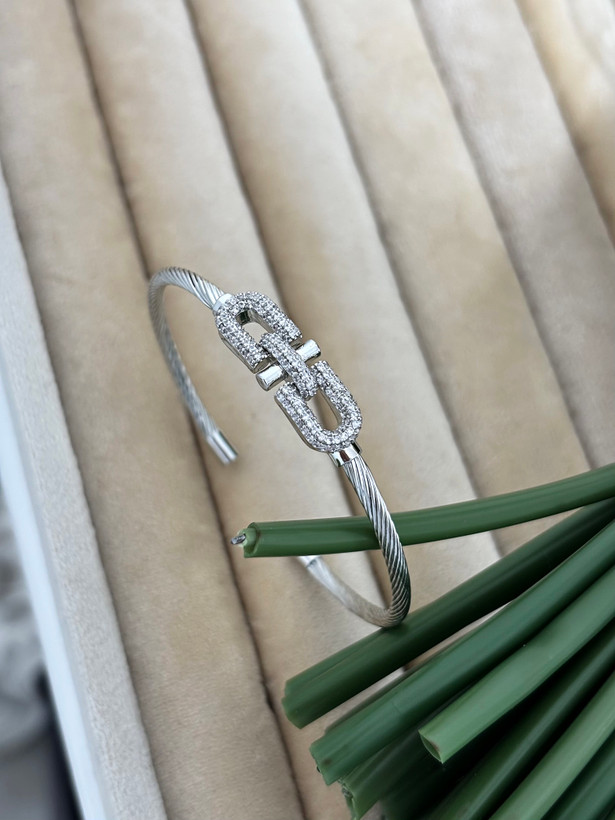 بنگل طرح طلا نقره ای