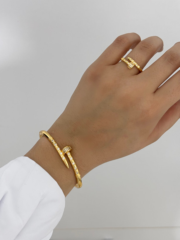 بنگل و النگو استیل جواهری