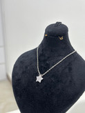 گردنبند نقره مدل ستاره نگیندار عیار ۹۲۵