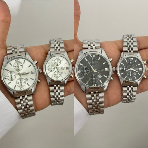 ساعت ست سیتیزن طرح سه موتوره تمام استیل