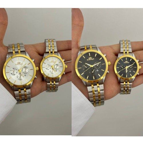 ساعت ست سیلور طلایی الگانس