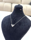گردنبند نقره دخترانه پلاک قلبی
