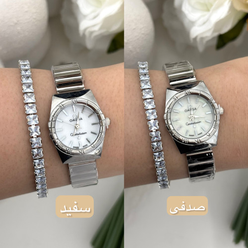 ساعت امگا رومی دخترانه سیلور