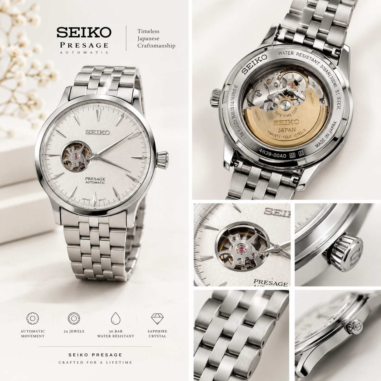 ساعت مستر کوالیتی مردانه سیکو Seiko پریسیج اتوماتیک